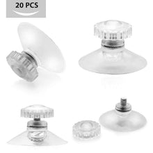 Carica l'immagine nel visualizzatore di Gallery, 20 Pezzi 45 mm Ventose, Plastica Sucker Pad Senza Ganci Trasparente PVC,...
