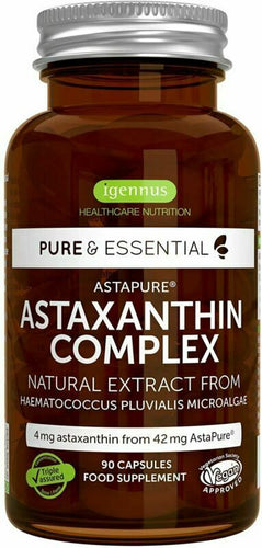 Pure & Essential Astaxantina Naturale, Complesso Antiossidante di AstaPure...