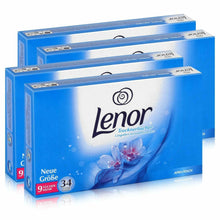 Carica l'immagine nel visualizzatore di Gallery, 34 x Fogli Lenor per asciugatrice, Profumo di freschezza per panni, Anti rughe