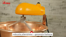Carica l'immagine nel visualizzatore di Gallery, Paiolo in rame per polenta e marmellata Ardes AR2440 Diametro 24 cm, 1.8 rpm