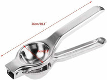 Carica l'immagine nel visualizzatore di Gallery, Spremi limone a pressione manuale in acciaio INOX, Filtro per semi a fori larghi