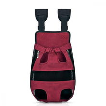 Carica l'immagine nel visualizzatore di Gallery, Bwiv Marsupio per Cani Tela Zaini Trasporto Spallacci XL, Red