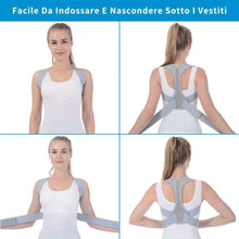 Carica l'immagine nel visualizzatore di Gallery, Anoopsyche Correttore Postura Schiena per Donna Uomo Regolabile Posturale...