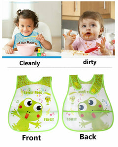 10 Bavaglini per Neonati, Impermeabili in Plastica EVA, da 6 mesi a 6 anni