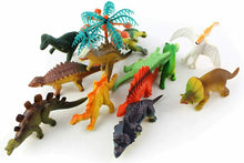 Carica l'immagine nel visualizzatore di Gallery, 12 x Pupazzi per bambini mini dinosauri misti T rex da 3 a 6 cm, Atossici colori