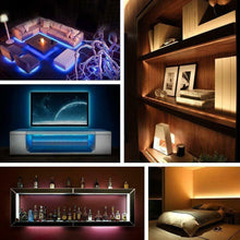 Carica l&#39;immagine nel visualizzatore di Gallery, Striscia a LED RGB da 2 m, Luci stroboscopiche impermeabili a batteria LED,...