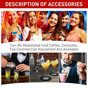 Samione Cocktail Shaker Set, 7 Pezzi Kit da Barman in Acciaio Inox...