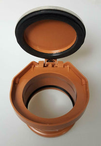 Valvola antiriflusso con aletta per tubi HT KG, diametro del tubo DN 110