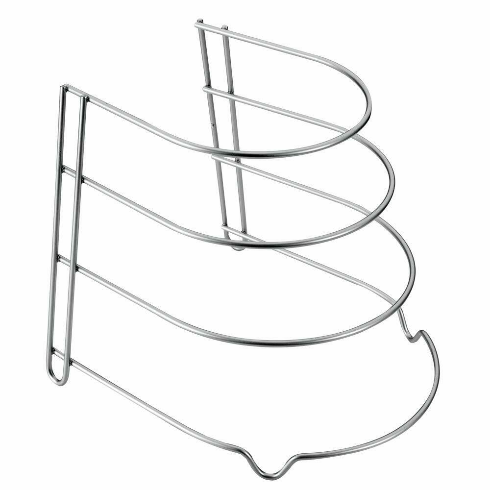 Metaltex Canyon Porta Padelle 4 Posti - Organizzatore Cucina Salvaspazio, Grigio Metallizzato - Foto 8