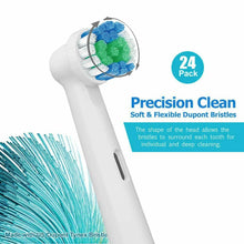 Carica l&#39;immagine nel visualizzatore di Gallery, 24 x Testine di ricambio compatibili per spazzolino elettrico Oral B, Famiglia