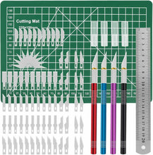 Carica l'immagine nel visualizzatore di Gallery, Gafild cutter di precisione set, 86pcs lame bisturi chirurgico Coltello intaglio
