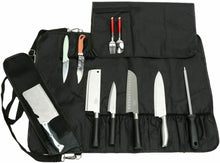 Carica l'immagine nel visualizzatore di Gallery, HANSHI Heavy Duty Utility 17 Slot Chef Knife Roll Bag Portable Nero