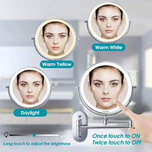 Carica l&#39;immagine nel visualizzatore di Gallery, Auxmir Specchio Trucco con Ingrandimento 5X/1X (Batterie al litio)