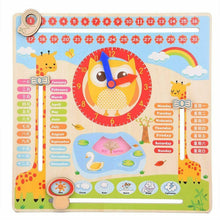 Carica l'immagine nel visualizzatore di Gallery, Tutto Su Oggi Giocattolo Di Orologio Educativo In Legno Insegnamento del...