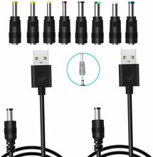 Carica l'immagine nel visualizzatore di Gallery, Cavo USB di alimentazione con spina DC, Connettore e adattatore per notebook