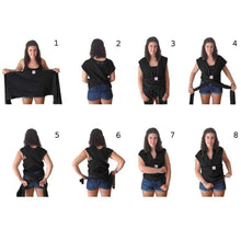 Carica l'immagine nel visualizzatore di Gallery, Lictin Fascia Porta Bambino - Bebè,Baby Wrap,Marsupio Nero