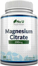 Carica l'immagine nel visualizzatore di Gallery, Magnesio Citrato 200mg | 180 Compresse | Scorta di per...