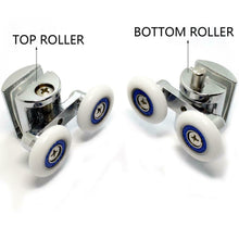 Carica l'immagine nel visualizzatore di Gallery, YuanQian - Rotelle per doccia con doppia porta scorrevole, 23 mm, 4 pezzi (2...