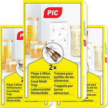 Carica l&#39;immagine nel visualizzatore di Gallery, 6 x Trappole antitarme per dispense e armadi, Colla per farfalline cibo alimenti