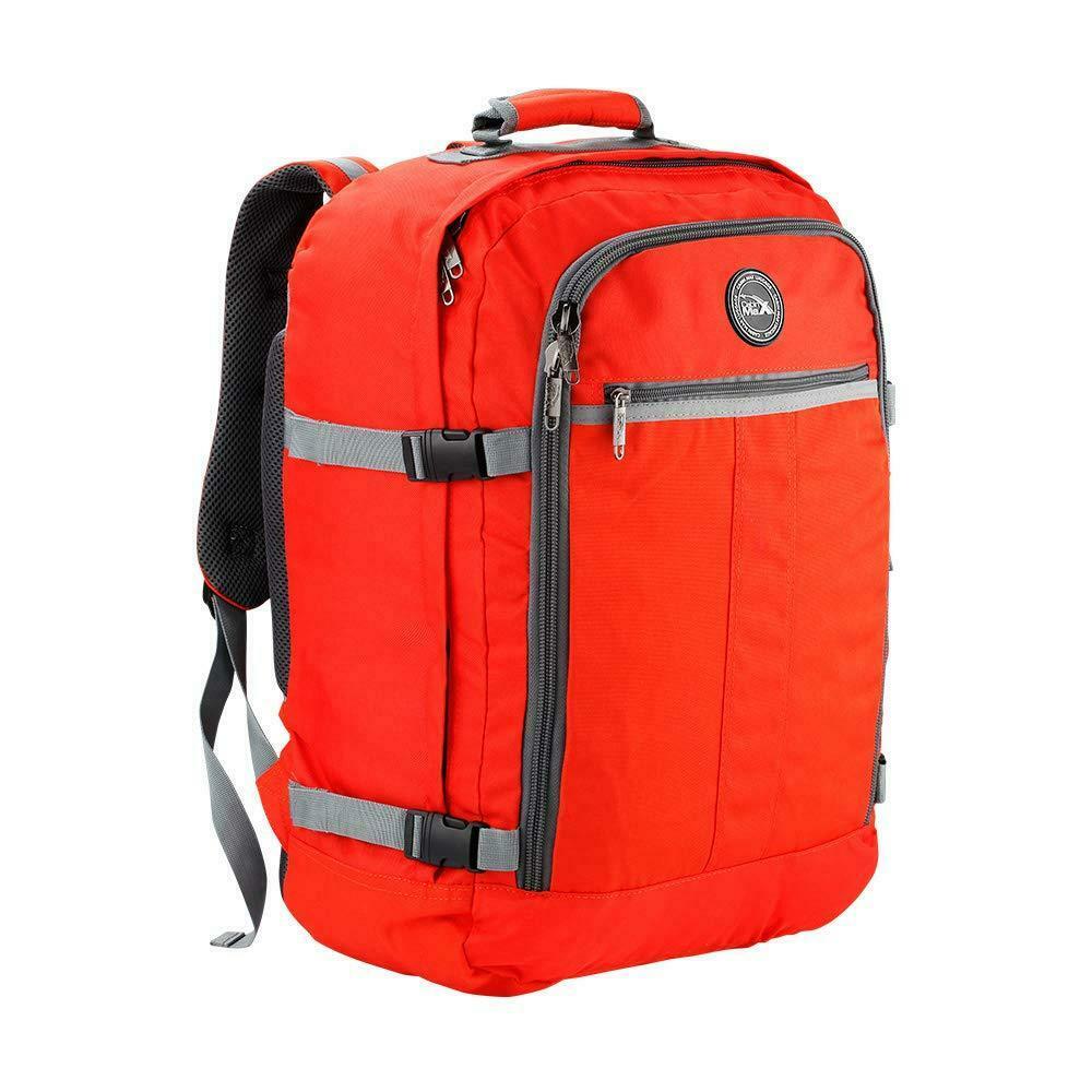 Cabin Max Metz, Zaino da Viaggio Bagaglio a 44L (55x40x20 cm), Rosso/Grigio
