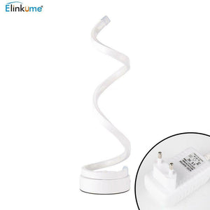 ELINKUME Lampada da comodino a spirale LED, 12W TL008-bianco-bianco caldo