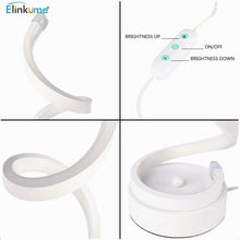 Carica l&#39;immagine nel visualizzatore di Gallery, ELINKUME Lampada da comodino a spirale LED, 12W TL008-bianco-bianco caldo