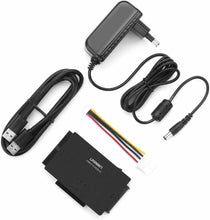 Carica l&#39;immagine nel visualizzatore di Gallery, Adattatore per HDD SSD esterni da 2.5&quot; e 3.5&quot;, Attacco SATA IDE USB 3.0, DC 12 V