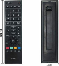 Carica l&#39;immagine nel visualizzatore di Gallery, Telecomando sostitutivo compatibile per tv Toshiba CT-90326, 40LV703G1 40LV733F