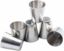 Carica l'immagine nel visualizzatore di Gallery, Wandefol 6PCS Bicchieri in Acciaio Inox+Custodia Silicone Impilabili,...