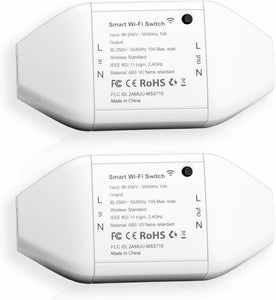 2 x Interruttore Smart Wi-Fi universale, Telecomando intelligente, Senza HUB