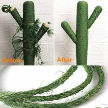 Carica l&#39;immagine nel visualizzatore di Gallery, JSPYFITS 6mm Corda in Sisal per Tiragraffi, 30m Naturale 30M, verde