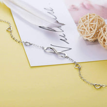 Carica l&#39;immagine nel visualizzatore di Gallery, Billie Bijoux 925 Argento sterling Braccialetto alla caviglia con A-silver