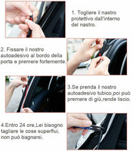 Carica l'immagine nel visualizzatore di Gallery, Guarnizione Porta Auto in Gomma da 10 mt, Striscia Paracolpi in Strisce Adesive