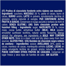 Carica l'immagine nel visualizzatore di Gallery, Cioccolatini fondenti ripieni con nocciola intera e gianduia, Baci Perugina 400g