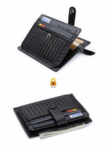 Carica l'immagine nel visualizzatore di Gallery, Portafoglio Porta Carte di Credito con Tasche in Pelle, RFID/NFC