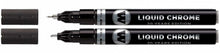 Carica l&#39;immagine nel visualizzatore di Gallery, Molotow MO703112 Liquid - Set di 2 pennarelli cromati (1 x 1 mm e 1 x 2 mm)