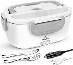 Scaldavivande Elettrico 2 in 1 per Auto con Chiusura Ermetica, 1.5L 40W 220V+12V