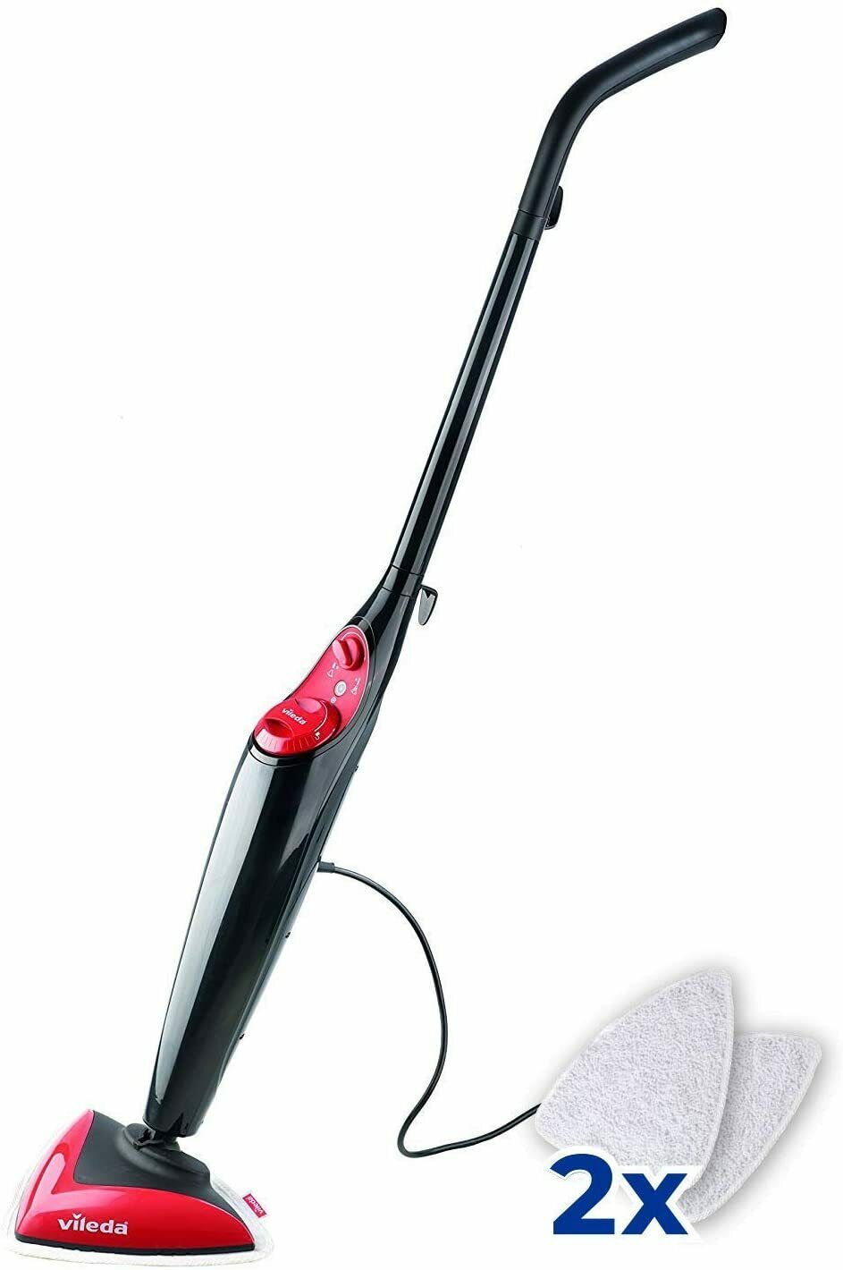 Scopa elettrica vapore per pavimenti Vileda Steam 1550W 0.4L + 2panni microfibra