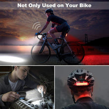 Carica l'immagine nel visualizzatore di Gallery, Luci LED per bicicletta, Faro impermeabile IP65 ricaricabile da USB, Luminoso