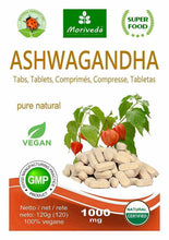 Carica l'immagine nel visualizzatore di Gallery, Ashwagandha compresse 1000 mg - ciliegia invernale, ginseng indiano, 120 Pz