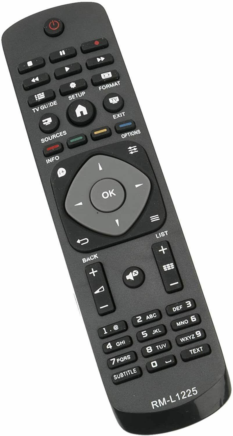 Telecomando sostitutivo compatibile per Philips UHD LED Smart TV 43PUH4900, Nero