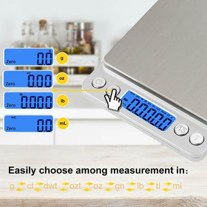 Bilancia da Cucina Digitale con Carica USB, Bilance per Alimentari Elettronica