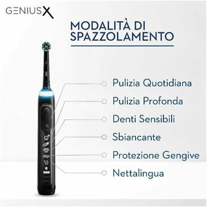 Oral-B Genius X Luxe Edition Spazzolino Elettrico Ricaricabile +4 Testine