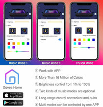 Carica l&#39;immagine nel visualizzatore di Gallery, Striscia LED per illuminazione interni auto, 48 LED multicolore Gestibile App