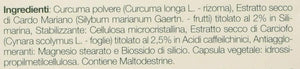 40 x Capsule di Integratore Depurativo per Fegato a base di Curcuma, L'Angelica