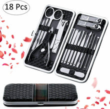 Carica l&#39;immagine nel visualizzatore di Gallery, Set completo per manicure e pedicure, Kit con accessori per unghie + custodia