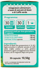 Carica l&#39;immagine nel visualizzatore di Gallery, 30 x Capsule integratore di Caffè Verde Matè, Vitarmonyl Stimolo del Metabolismo
