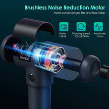 Carica l'immagine nel visualizzatore di Gallery, Pistola per Massaggio Muscolare konjac, 30 Velocità Massage Gun Super Nero
