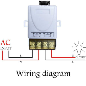 YETOR interruttore con telecomando, RF 110V-240V/328ft, White