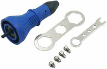 Carica l&#39;immagine nel visualizzatore di Gallery, Kit adattatore rivetto per trapano elettrico, con dado, Blu